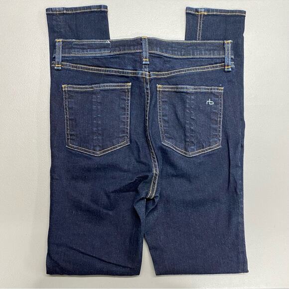 Rag & Bone Denim Blue Jeans Harrow Skinny Pants Dark Wash Womens Size 28 - Picture 7 of 8